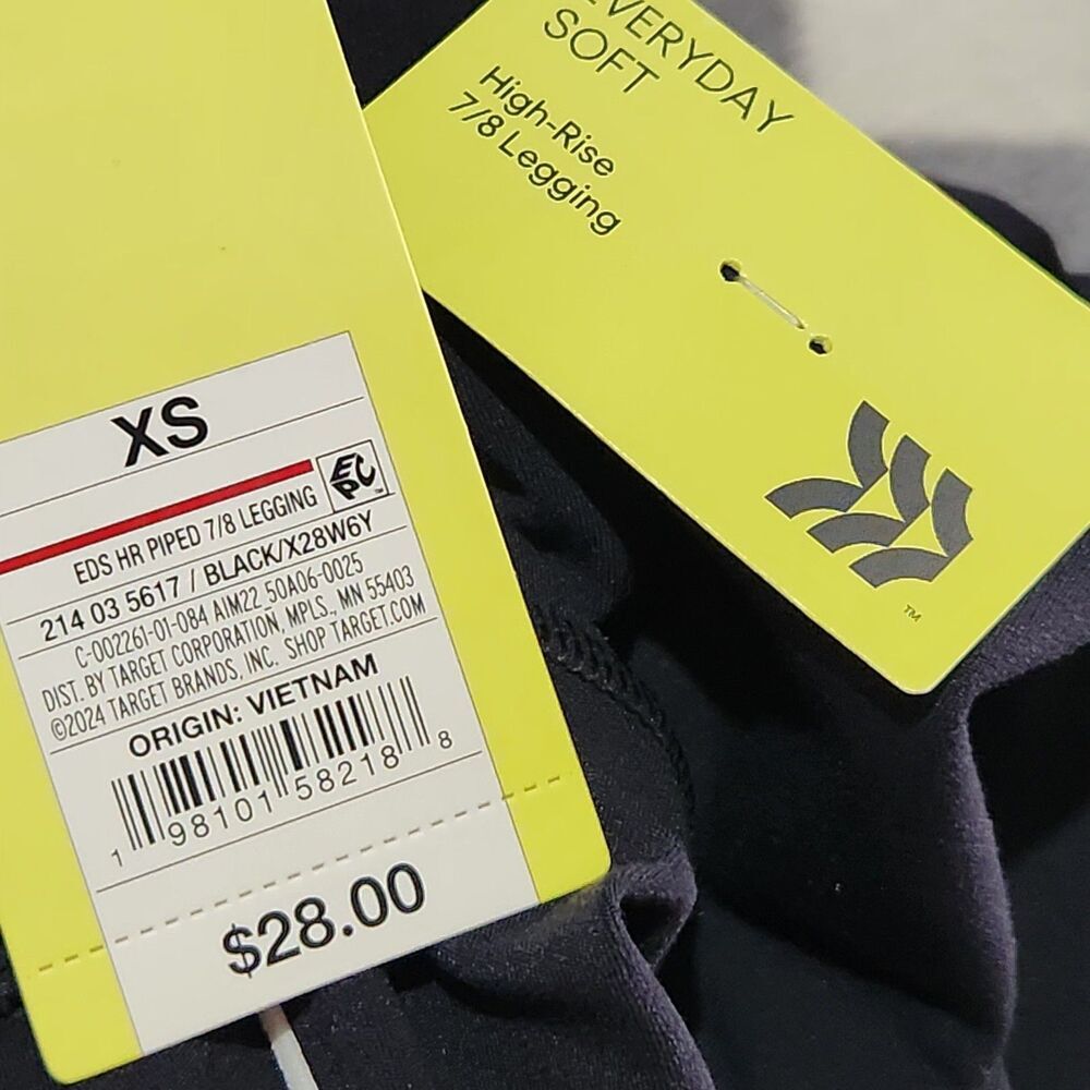 Who What Wear Blue Top And Black Leggings Size XS 2Pcs!! - Picture 10 of 11